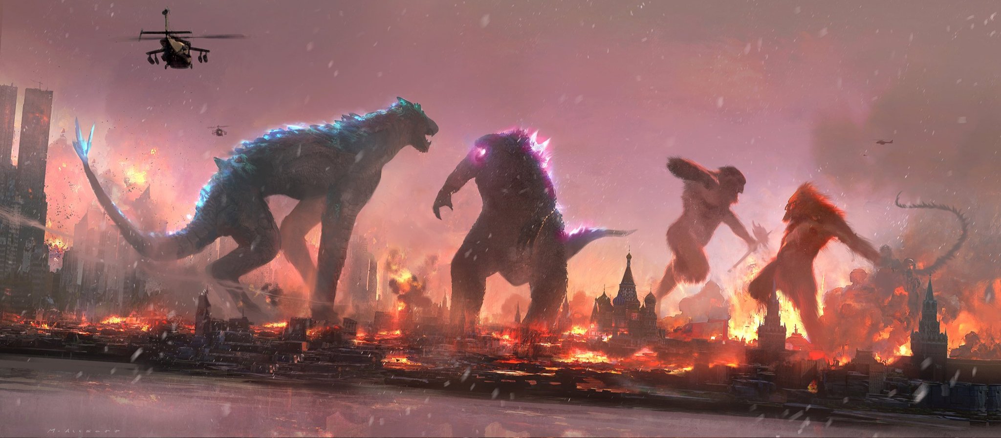 Godzilla x Kong The New Empire Concept Art